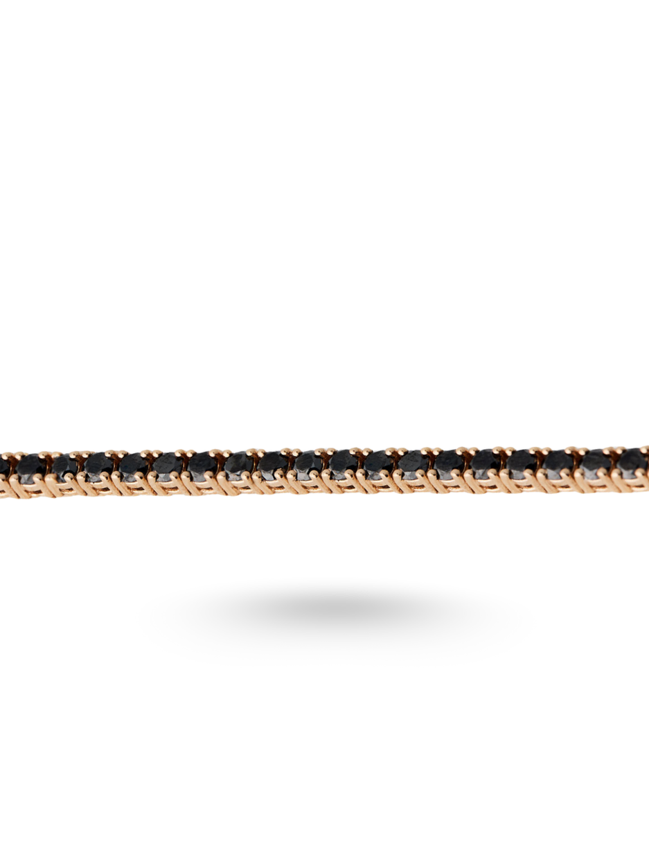 5.02 Karat Sapphire Tennis Pırlanta Suyolu Bileklik