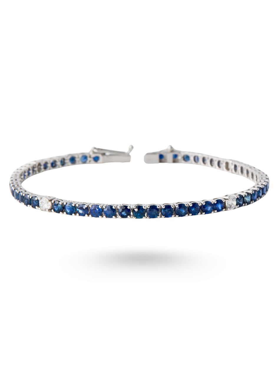 7.97 Ct. Marcellis Safir Suyolu Bileklik