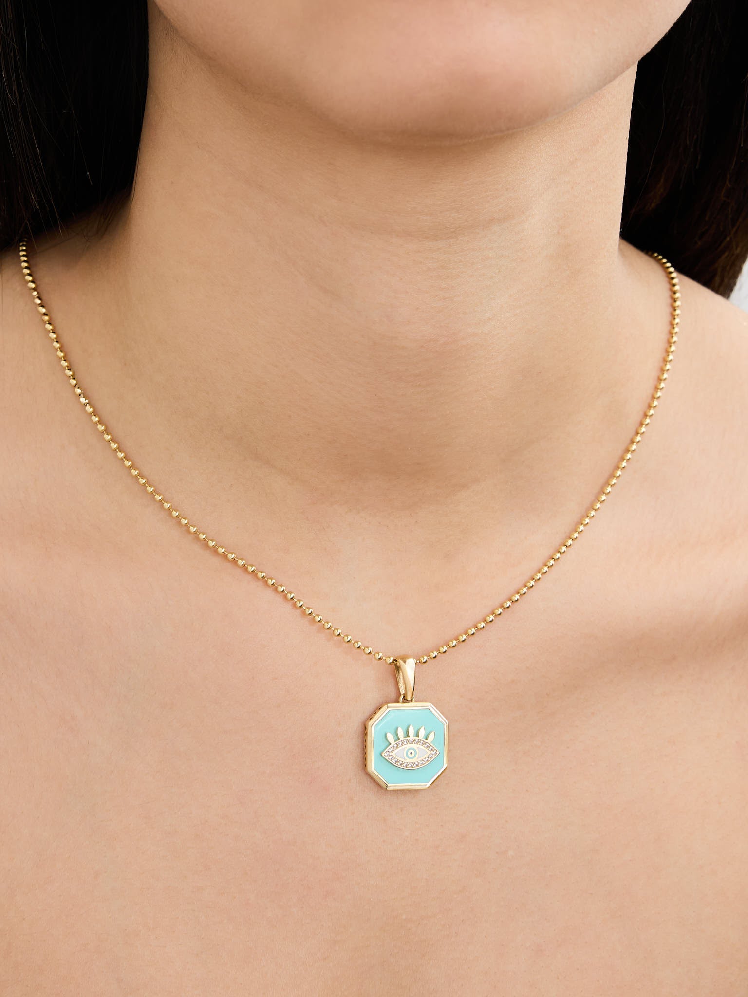 5.11 Gr. Nefertari Eye Altın Charm