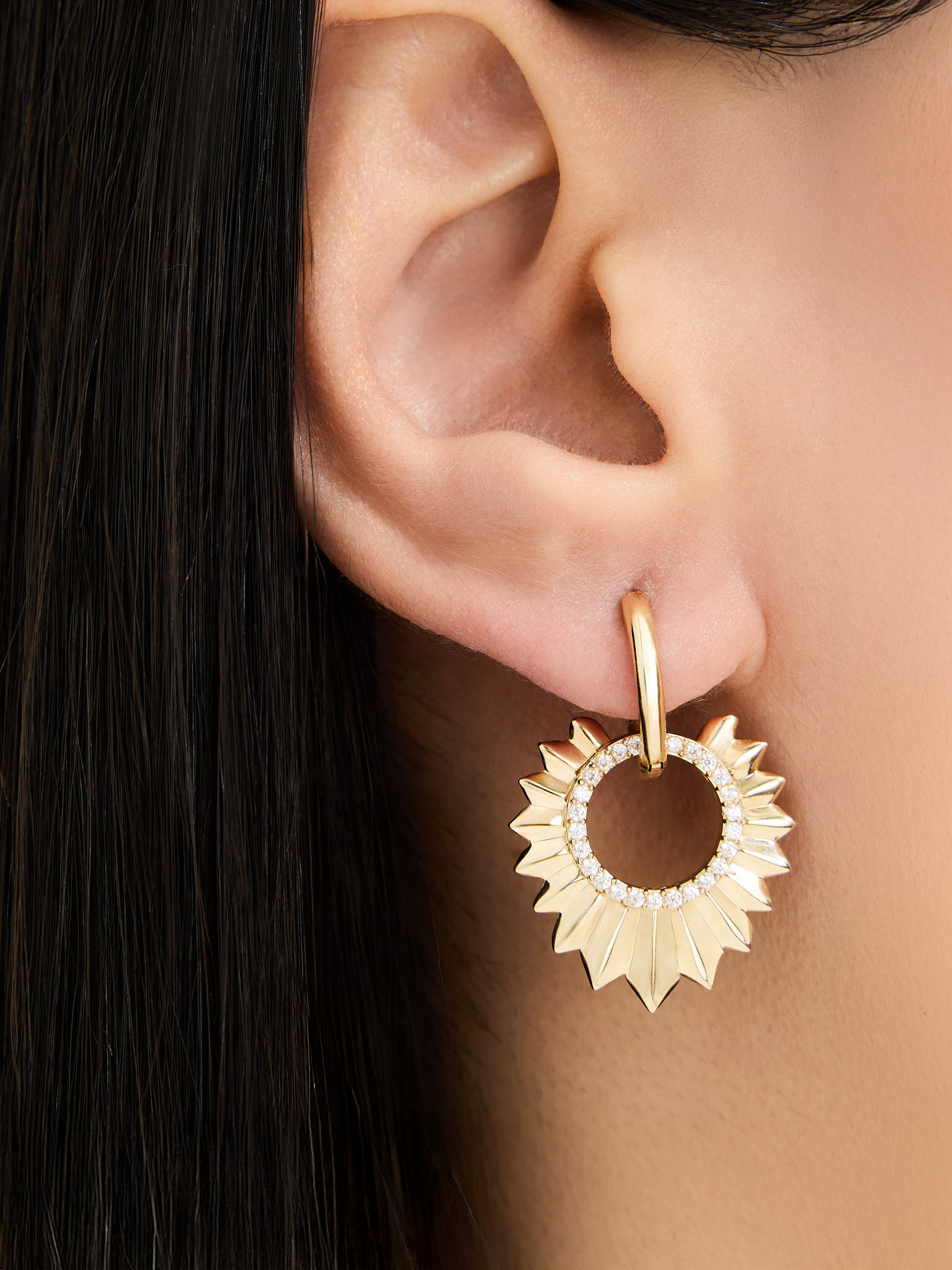 6.72 Gr. The Sun Altın Drop Küpe