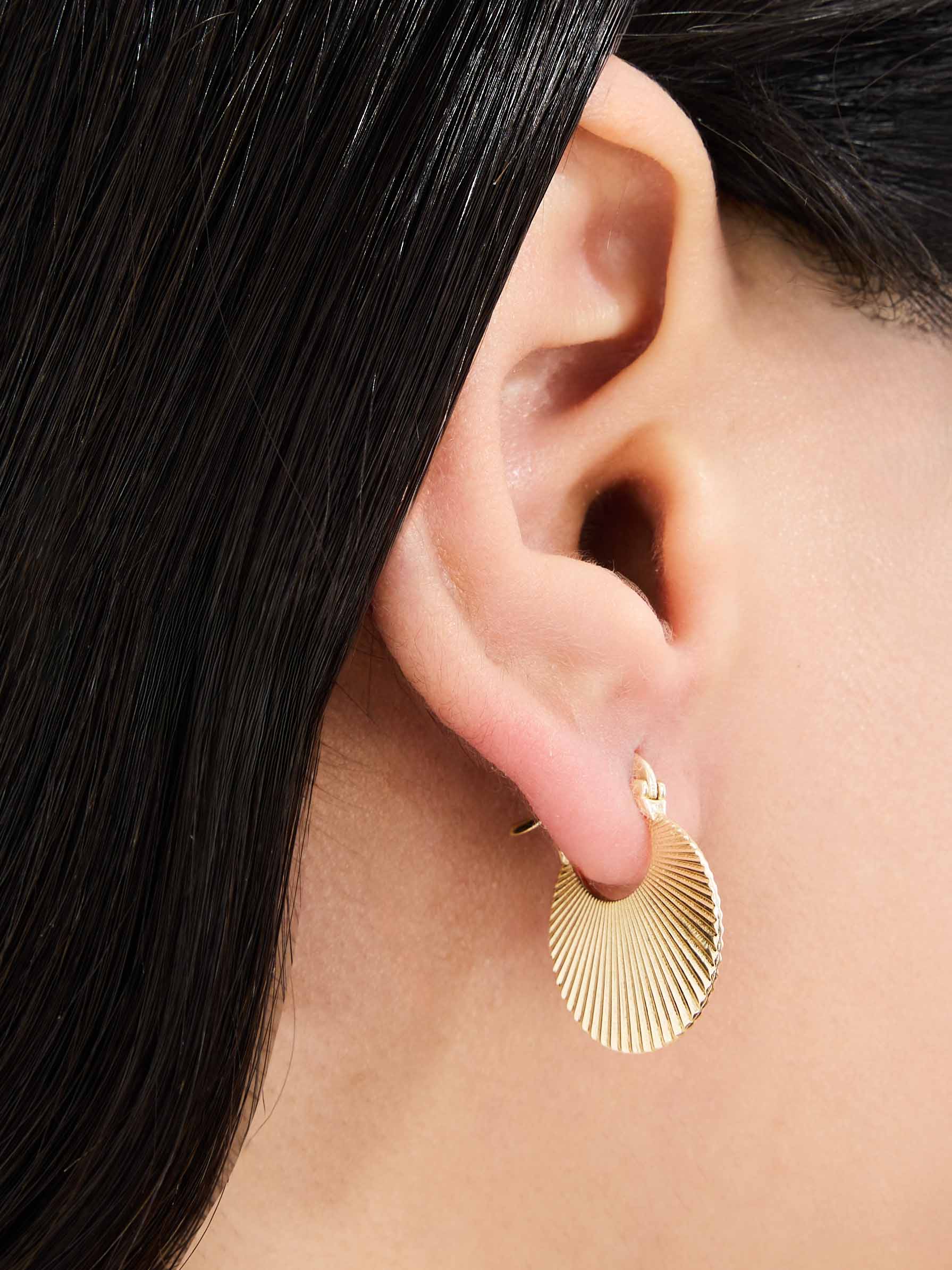 4.36 Gr. Zawadi Altın Hoop Küpe