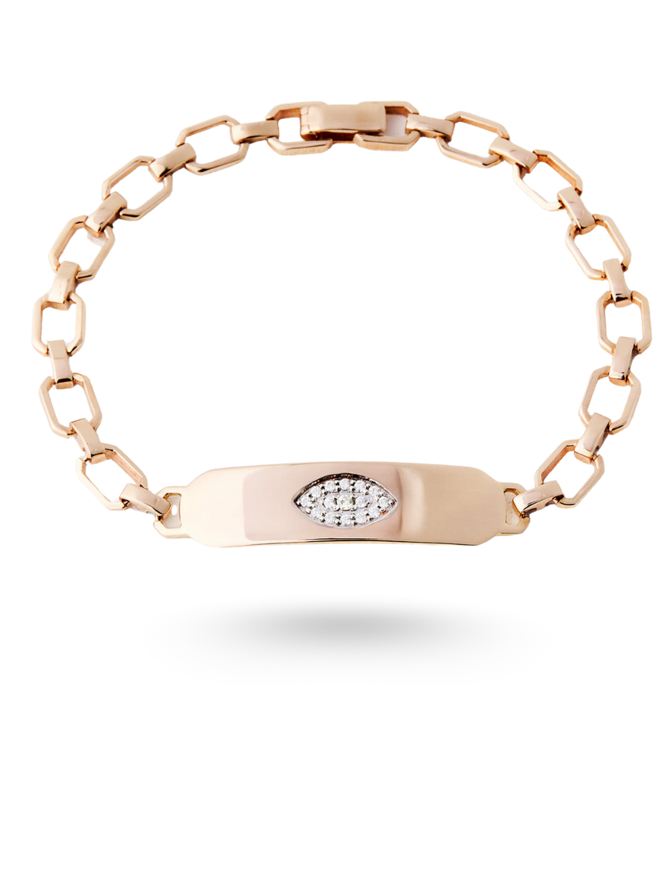 0.11 Karat Plate Pırlanta Bileklik