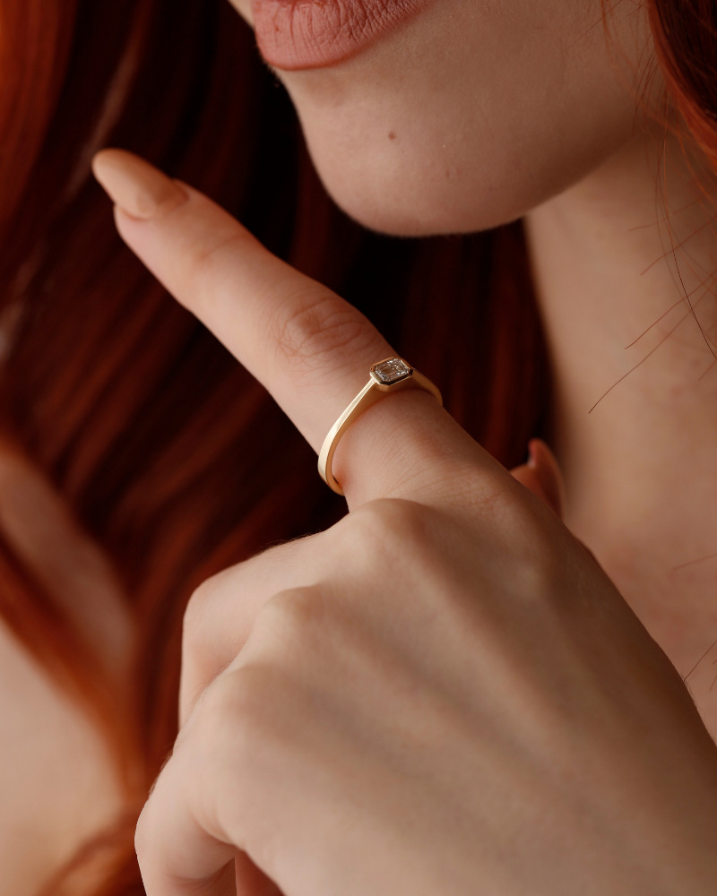 0.37 Karat Aldebaran Pırlanta Baget Yüzük