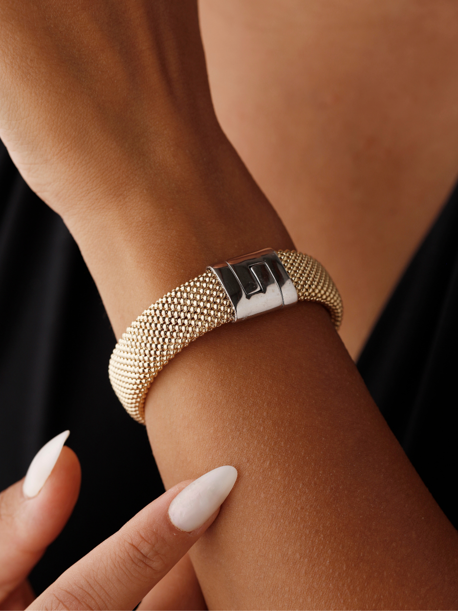 32.26 Gr. Aylen Altın Hasir Bileklik