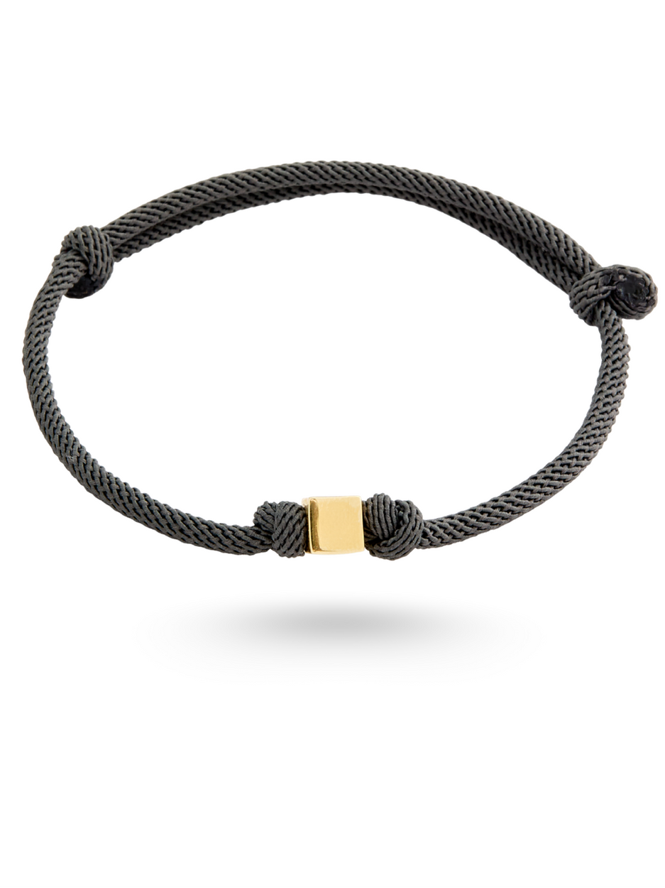 0.35 Gr. Grey Line Altın İp Bileklik