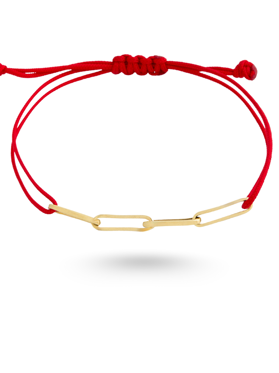 0.46 Gr. Cleix Red Altın İp Bileklik