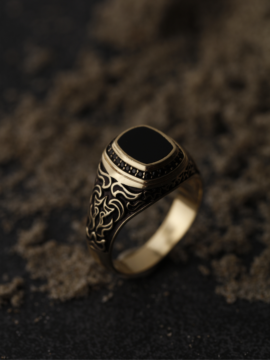 9.24 Gr. Dravos Mark Altın Yüzük