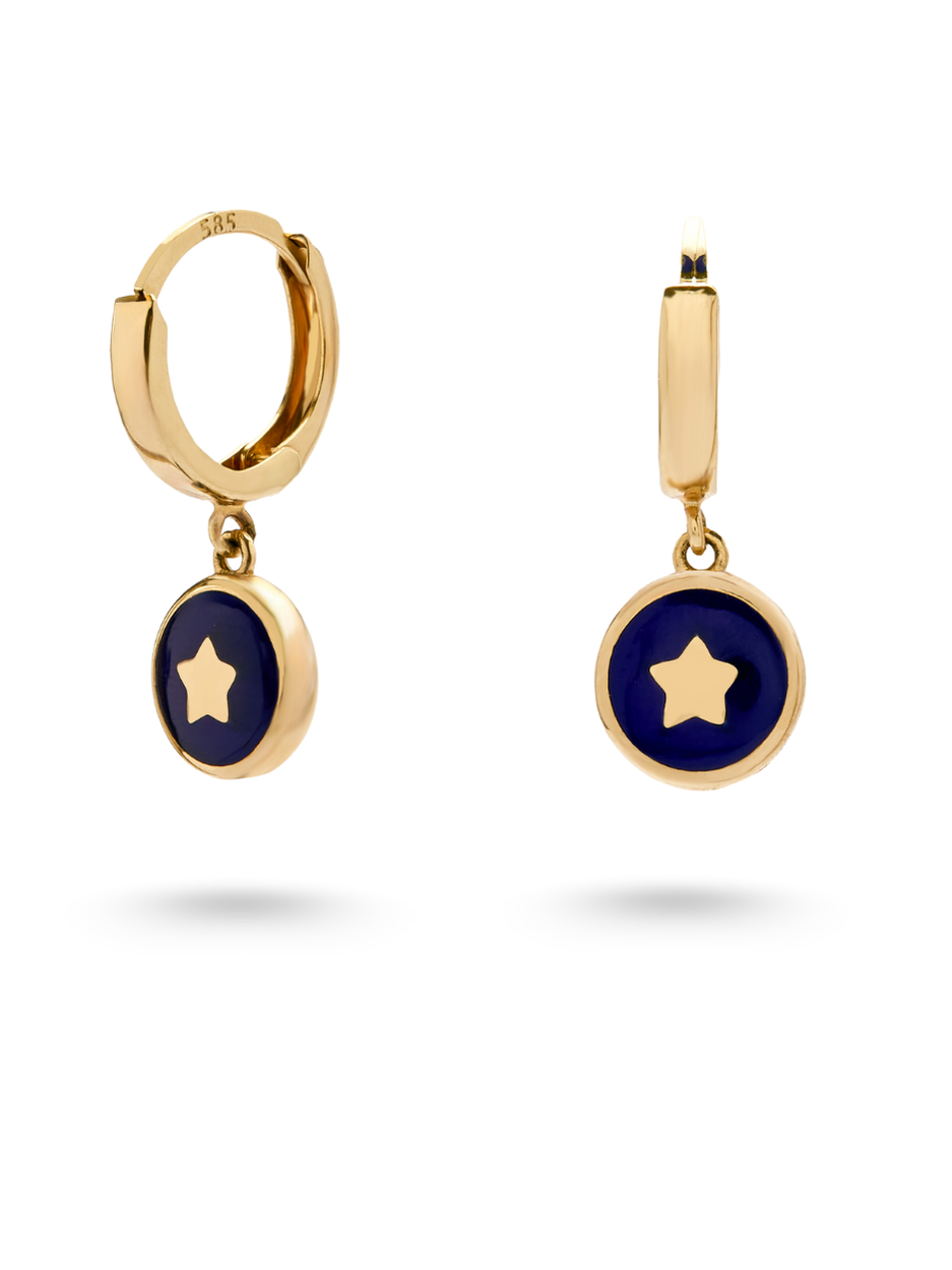 3.67 Gr. Éire Star Altın Drop Küpe