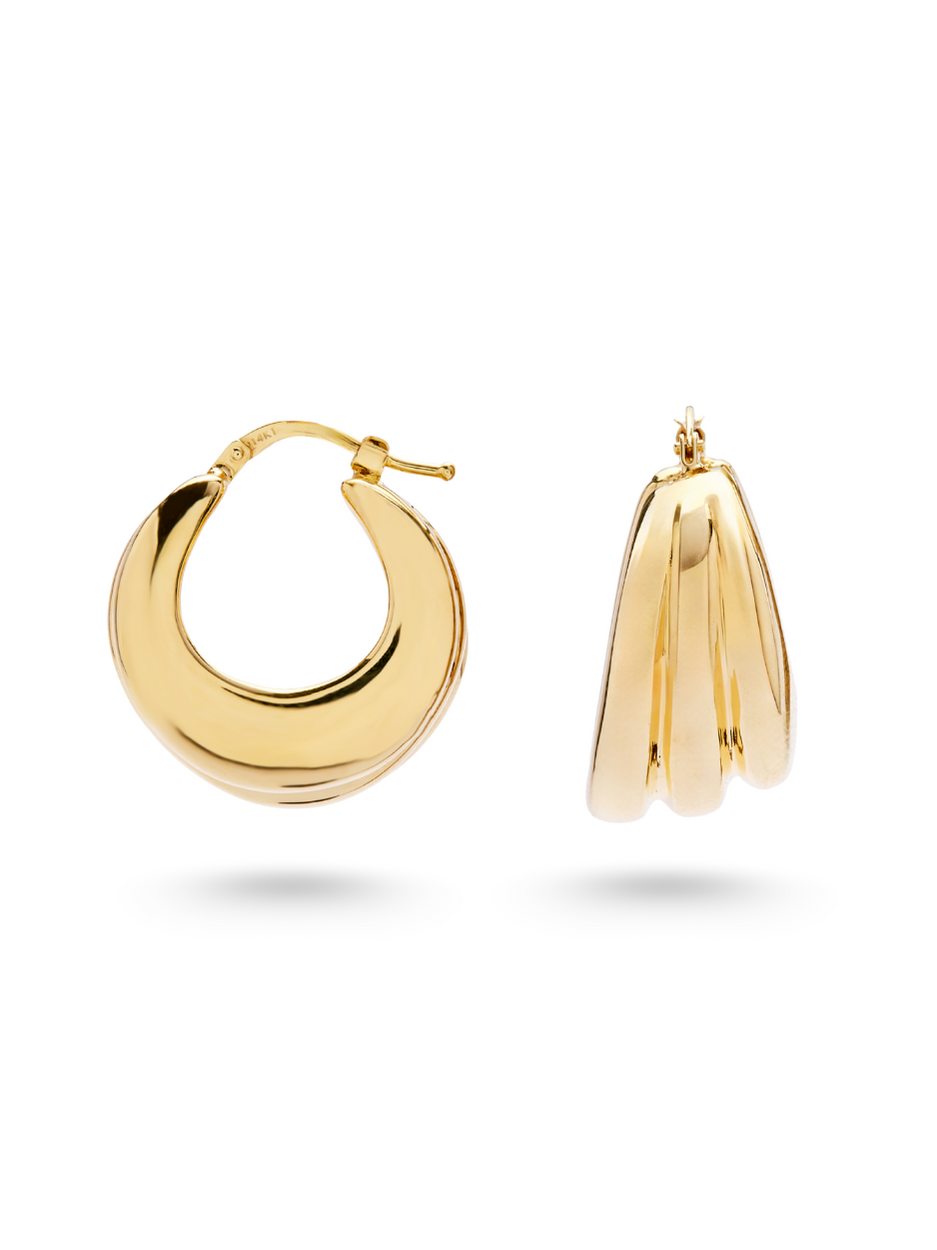 4.29 Gr. Tatev Altın Huggie Küpe