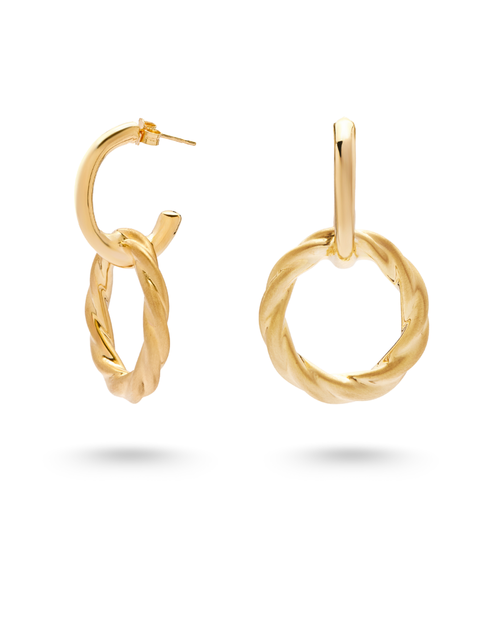 3.92 Gr. Anoush Altın Drop Küpe