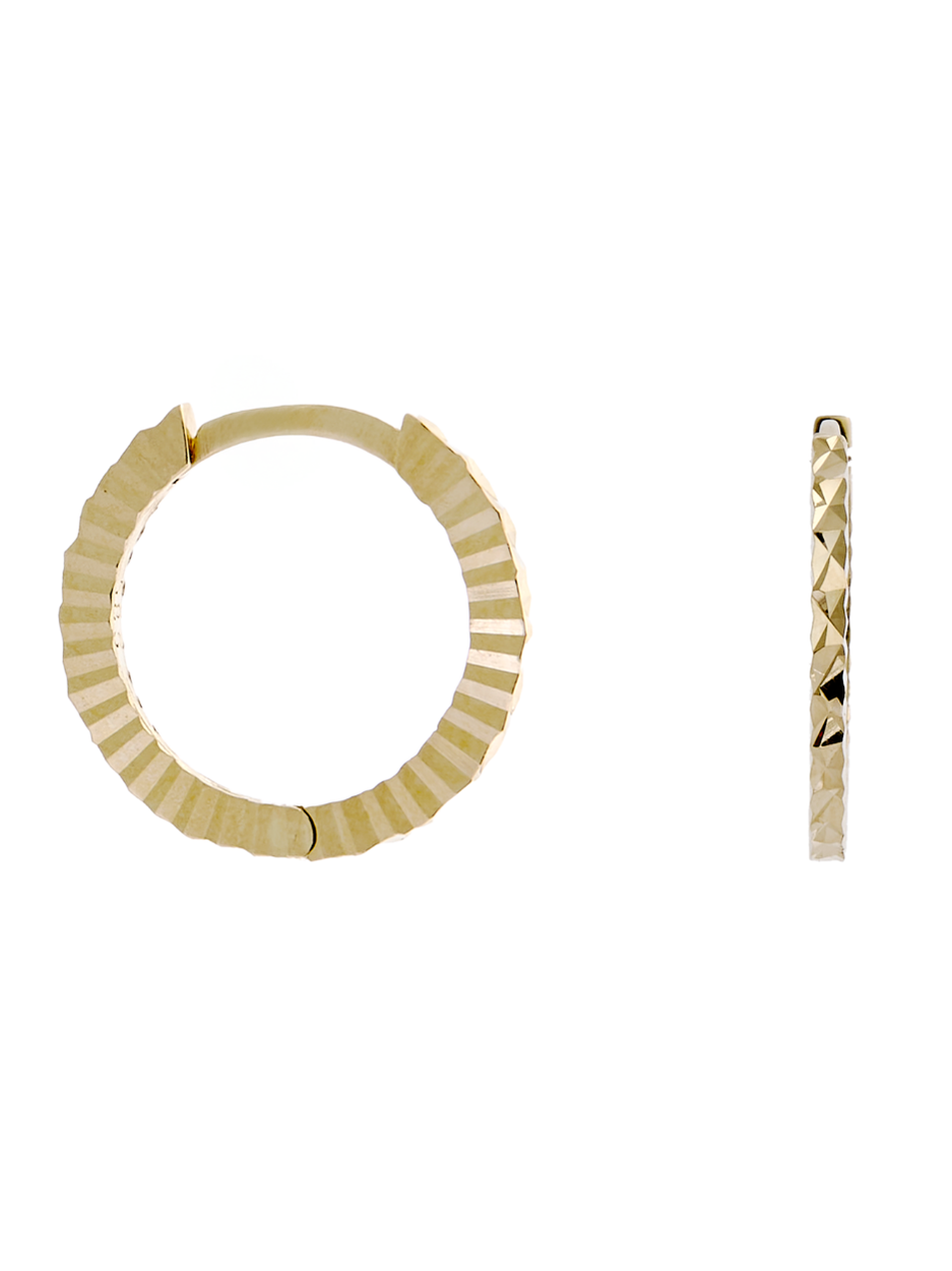 1.33 Gr. Wrince Altın Hoop Küpe