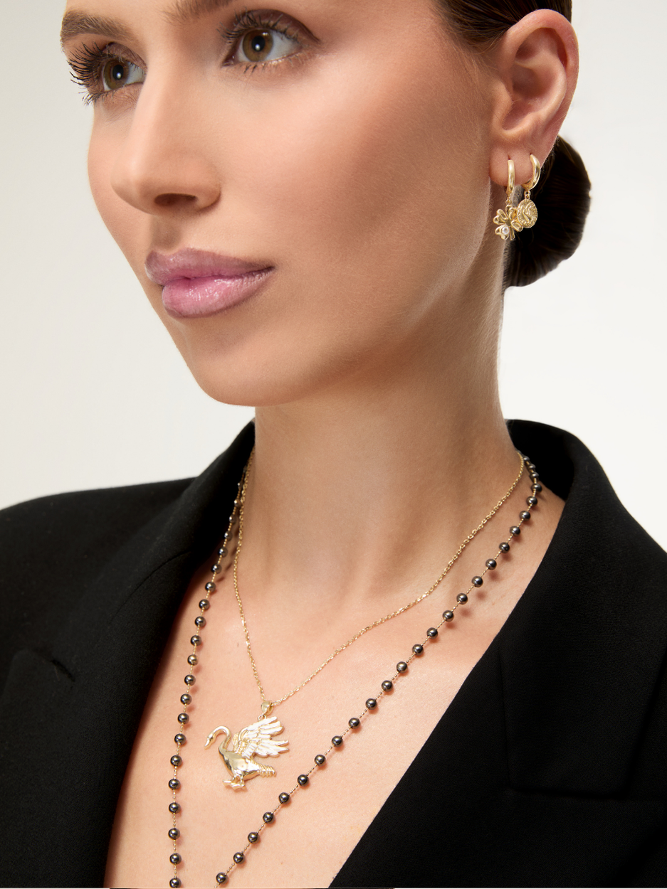 8.91 Gr. Urla Kuğusu Altın Kolye