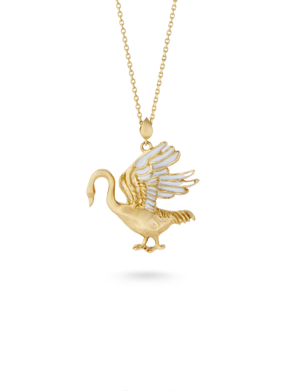 8.91 Gr. Urla Kuğusu Altın Kolye