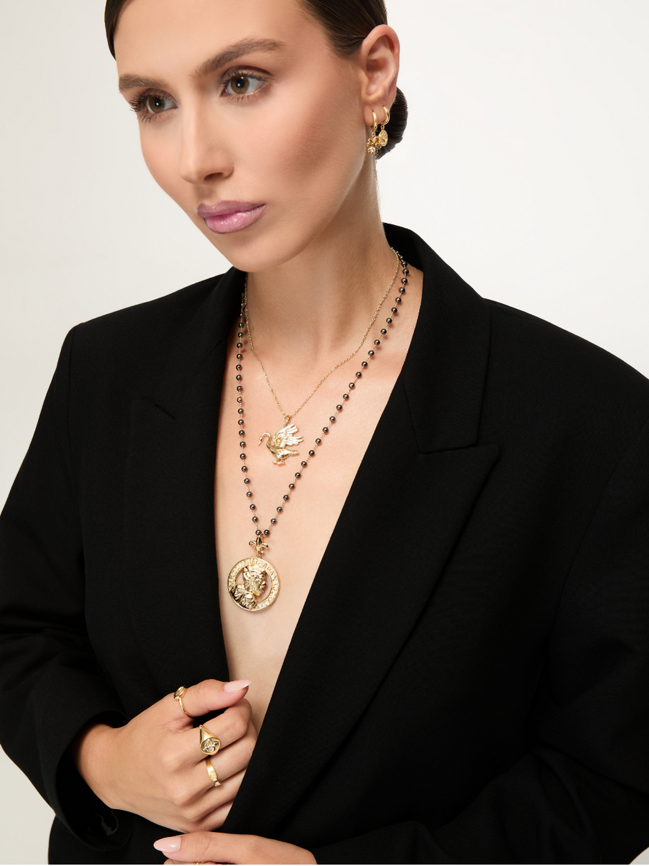 8.91 Gr. Urla Kuğusu Altın Kolye