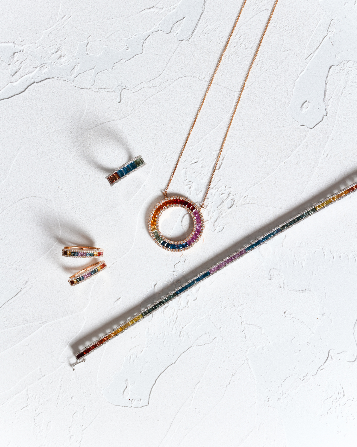 4.55 Karat Rainbow Pırlanta Kolye