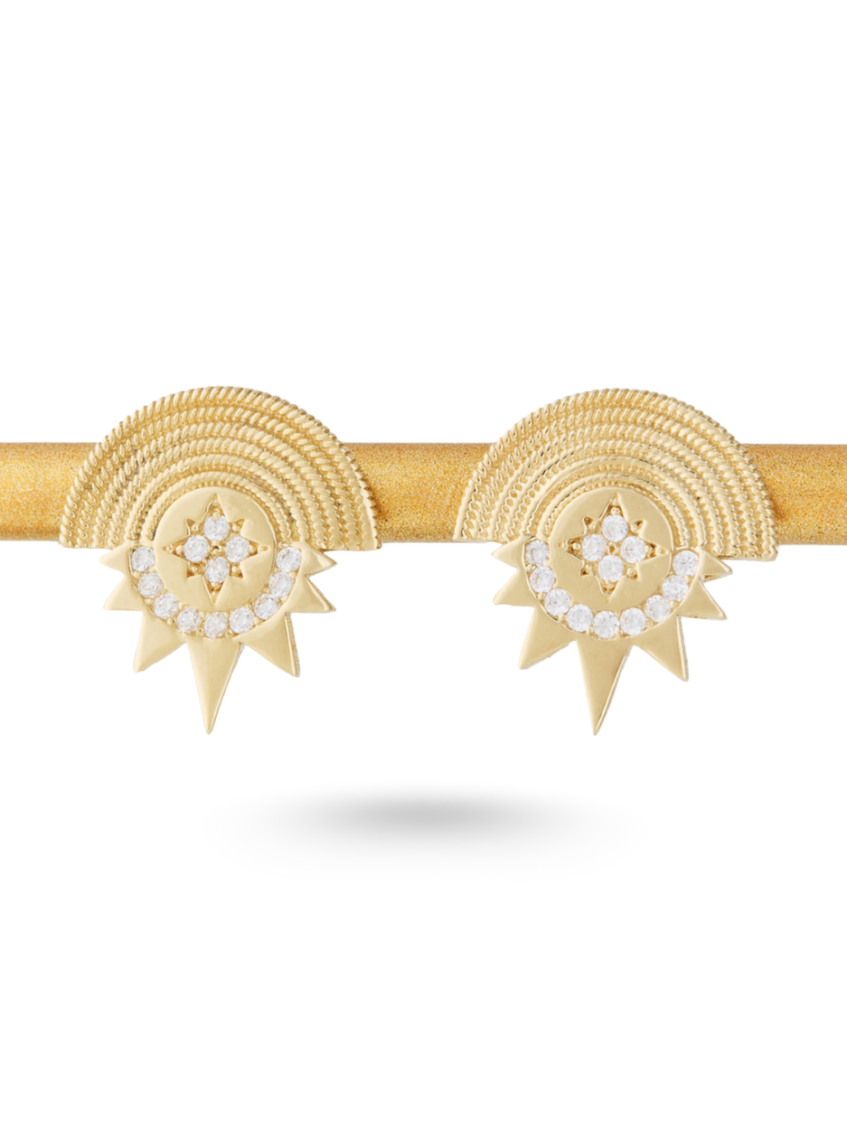 4.01 Gr. The Sun Altın Stud Küpe