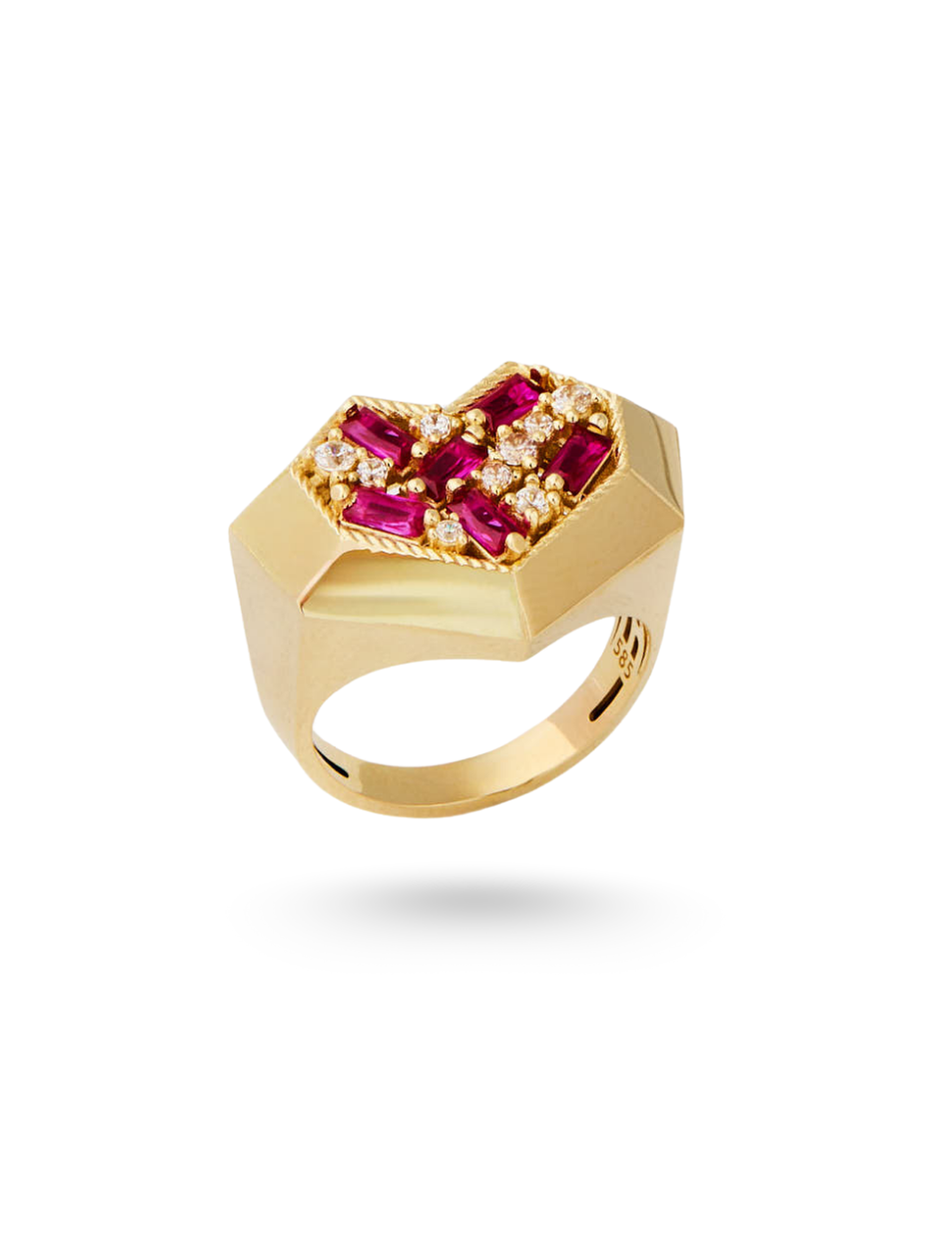 6.37 Gr. Evyora Hearth Altın Yüzük