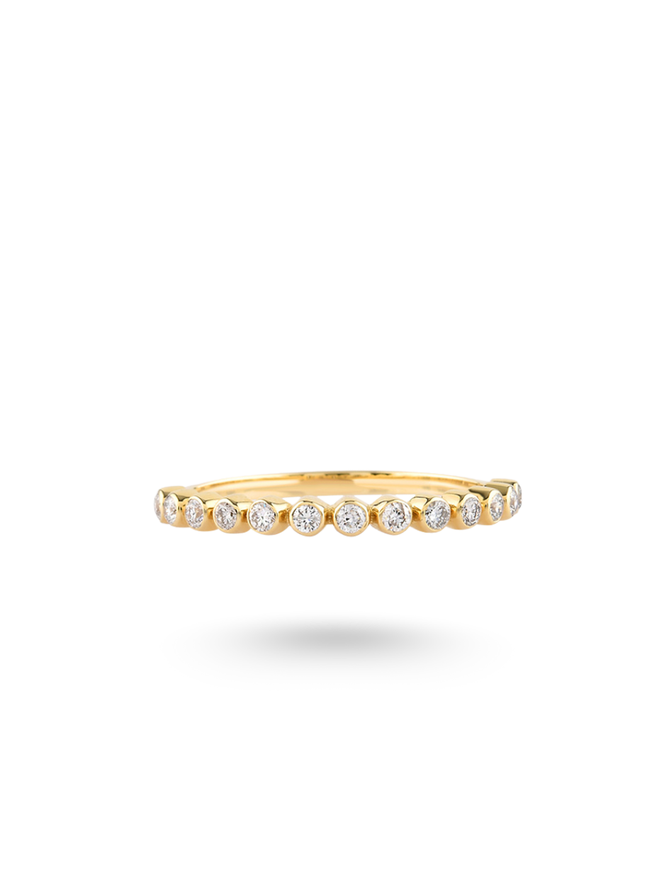 0.26 Karat Shiny Half Eternity Pırlanta Yüzük