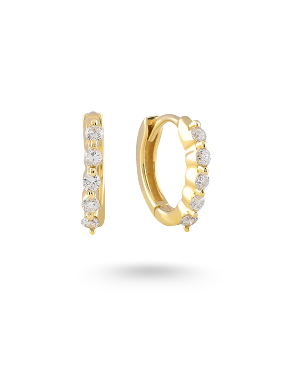 0.38 Karat Luminhous Hoops Treasures Pırlanta Küpe