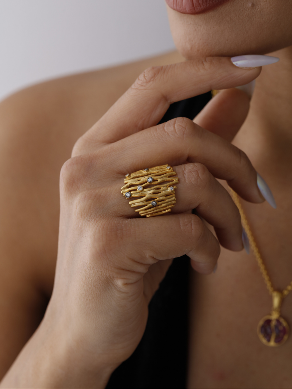 8.55 gr. Javelin Altın Yüzük