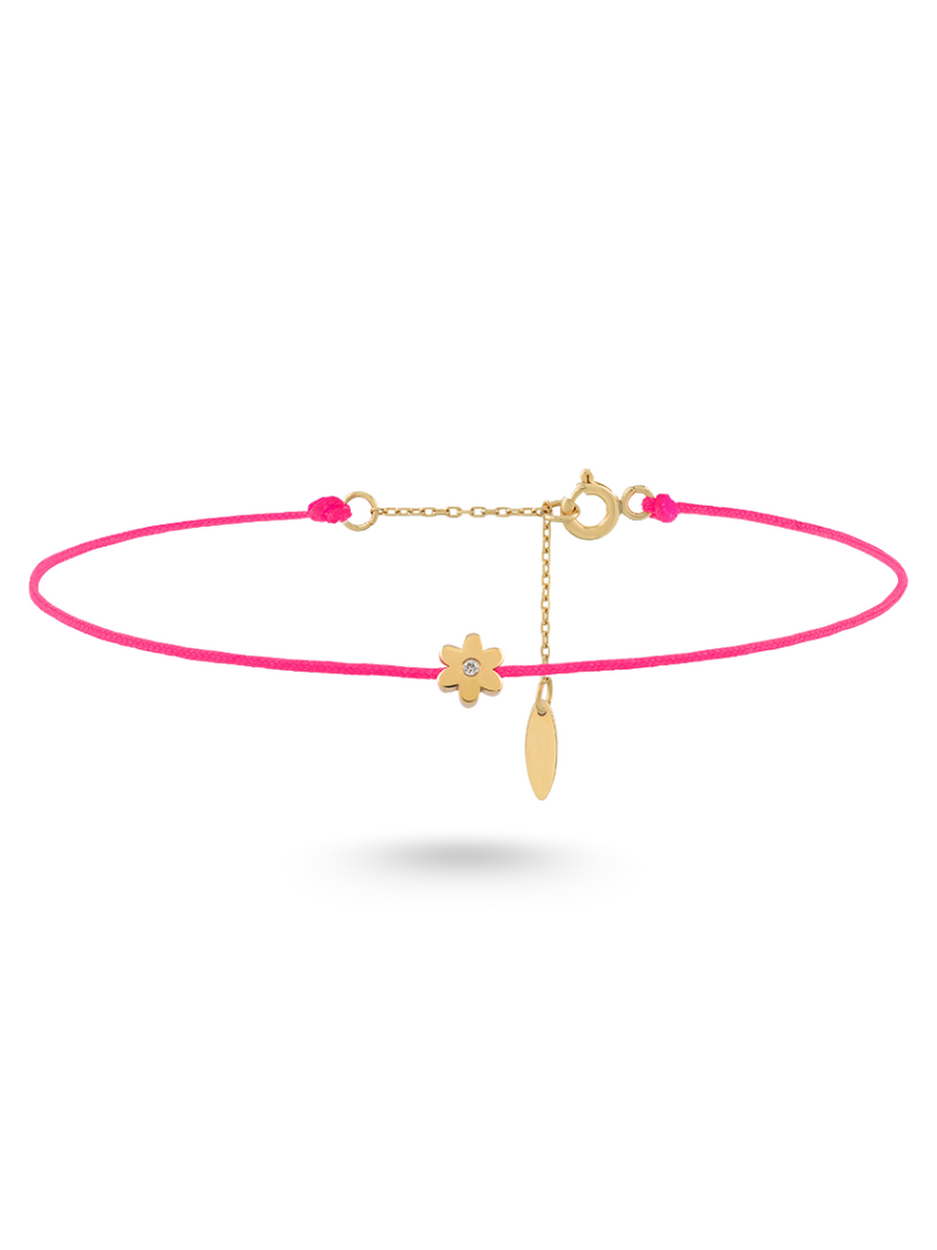 0.01 Karat Blossom Neon Pink String