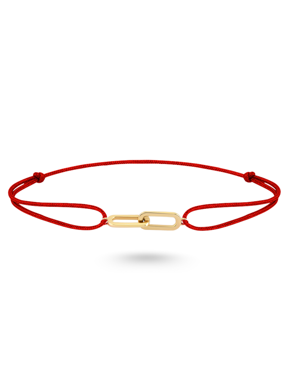 14 Ayar Magni Red Altın İp Bileklik
