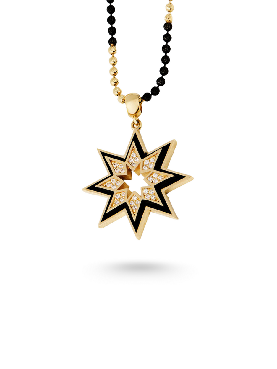 4.84 Gr. Obsidien Altın Charm