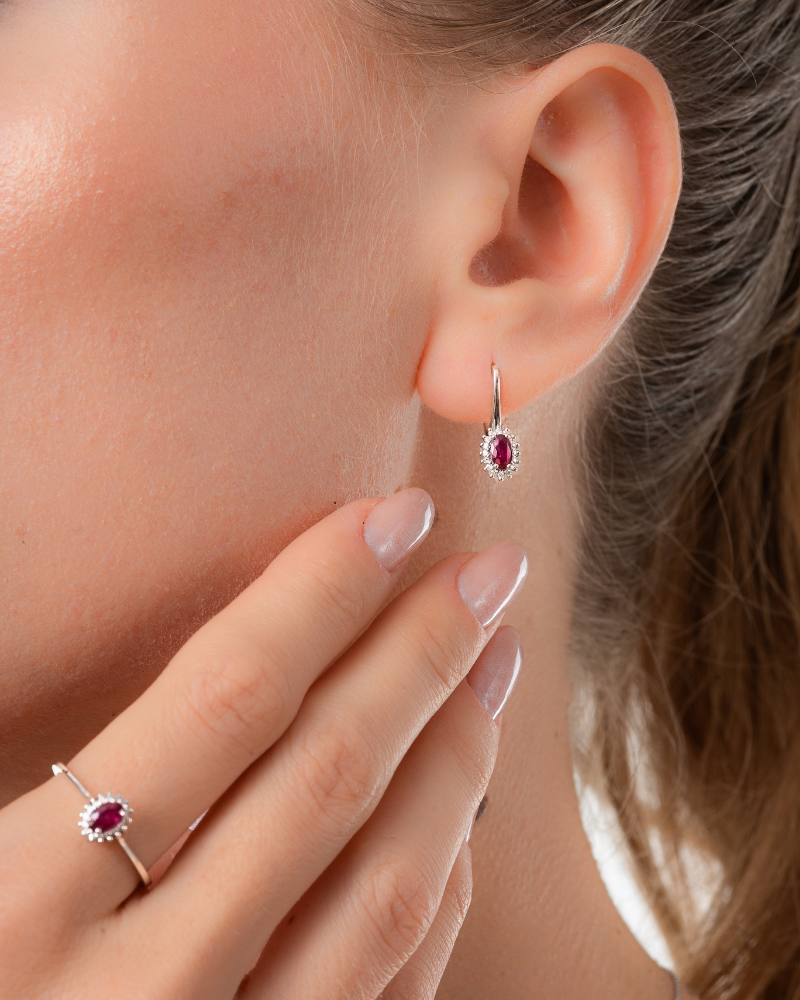 0.36 Karat Inferno Pırlanta Yakut Kolye