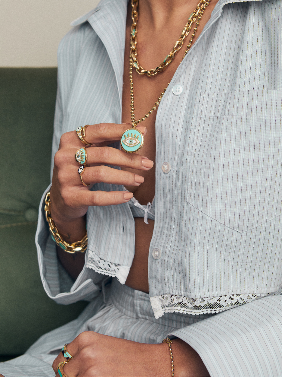 8.11 Gr. Nefertari Eye Altın Charm