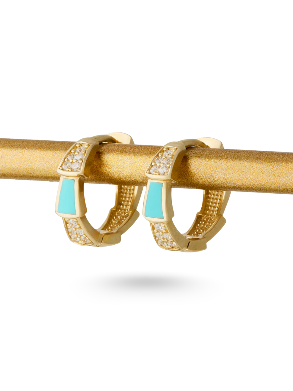 2.80 Gr. Nile Stairs Altın Hoop Küpe