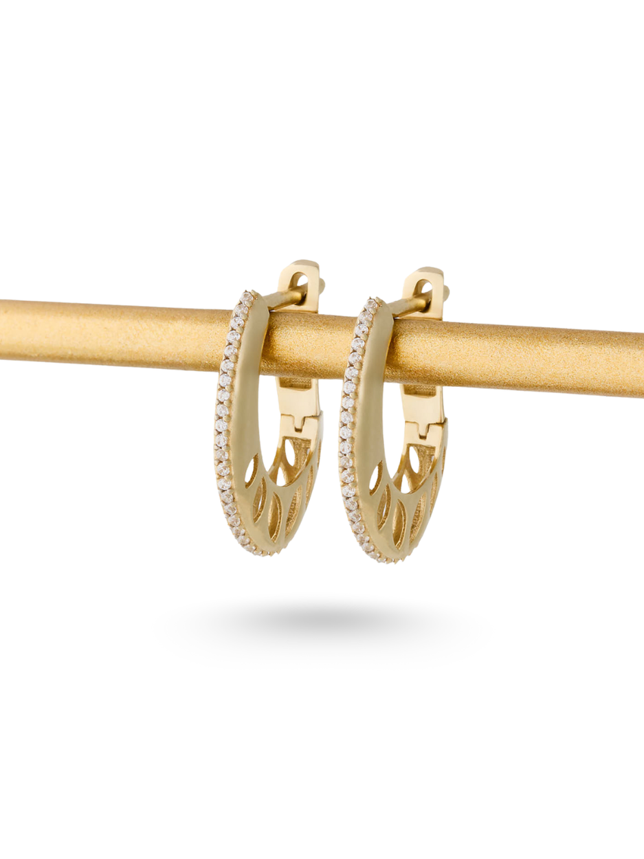 4.20 Gr. Zawadi Altın Huggie Küpe