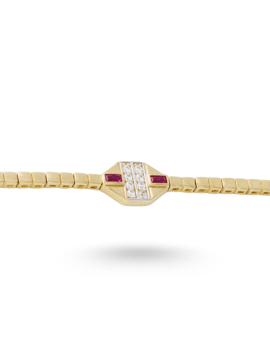 5.84 Gr. Trio Rosa Altın Bileklik