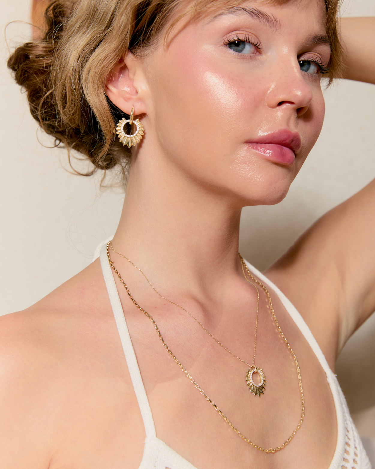 6.72 Gr. The Sun Altın Drop Küpe