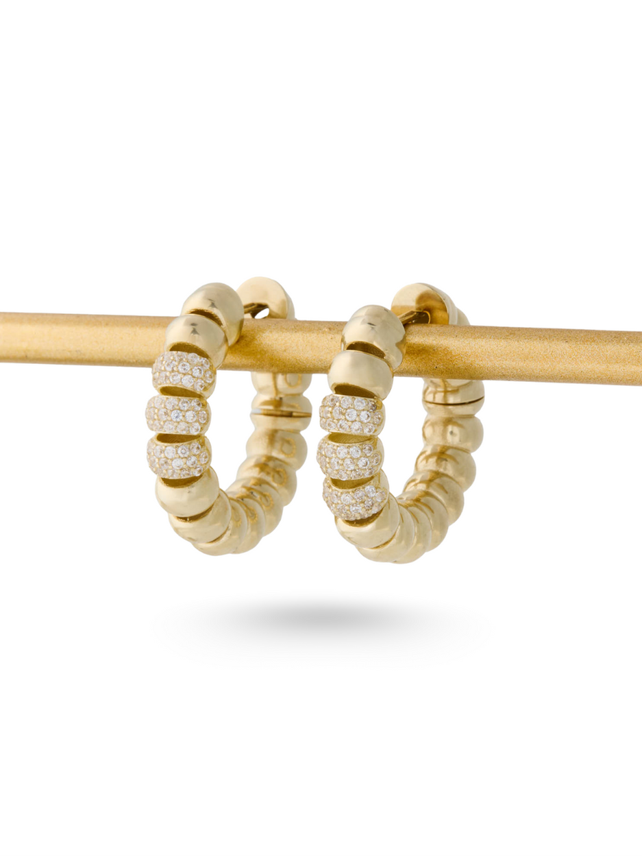 8.80 Gr. Maarla Altın Hoop Küpe