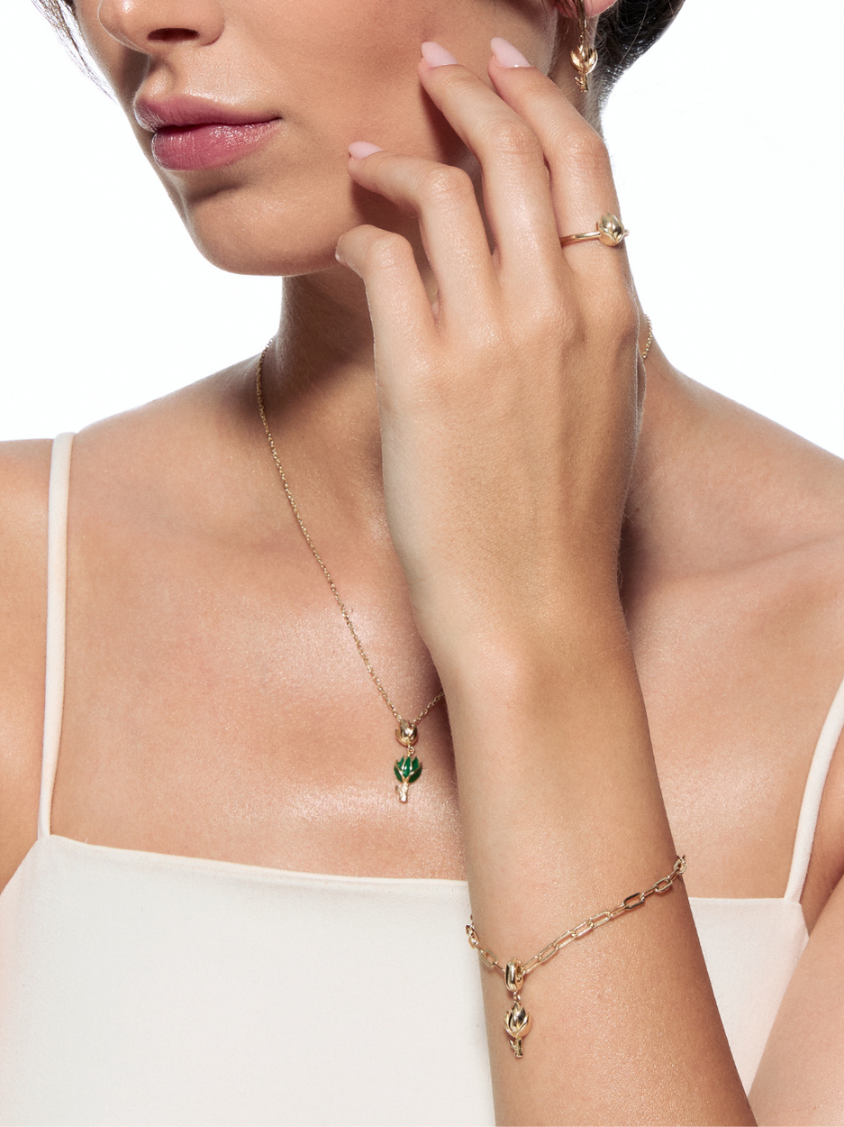 4.24 Gr. Enginar Çiçeği Altın Kolye