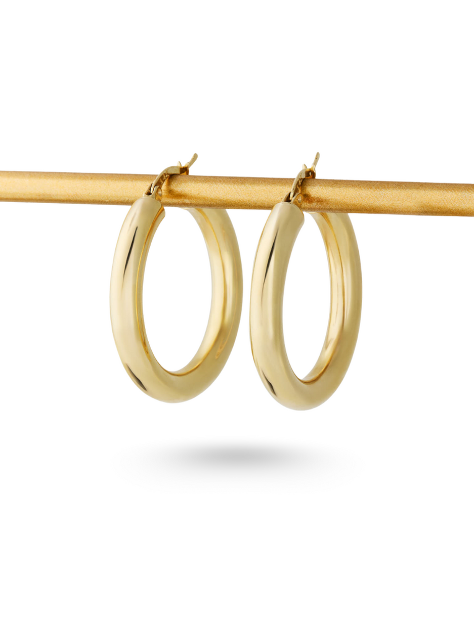 4.83 Gr. Solenne Altın Hoops Küpe