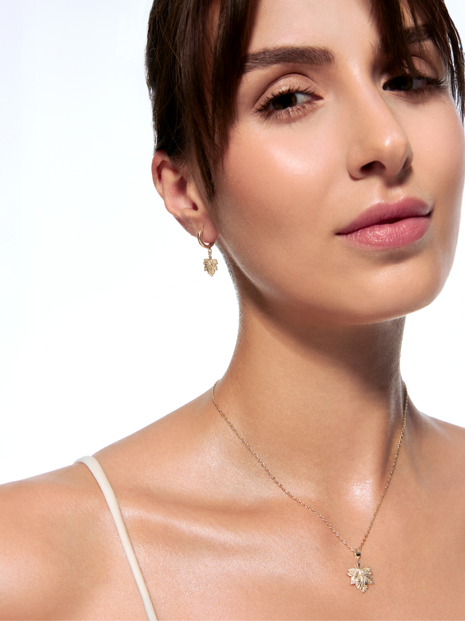 4.64 Gr. Asma Yaprağı Altın Kolye