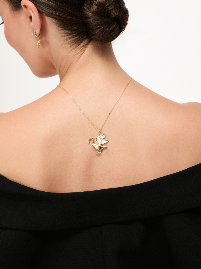 8.91 Gr. Urla Kuğusu Altın Kolye