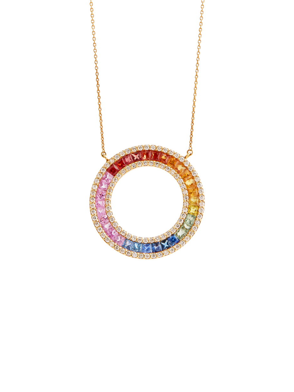 4.55 Karat Rainbow Pırlanta Kolye