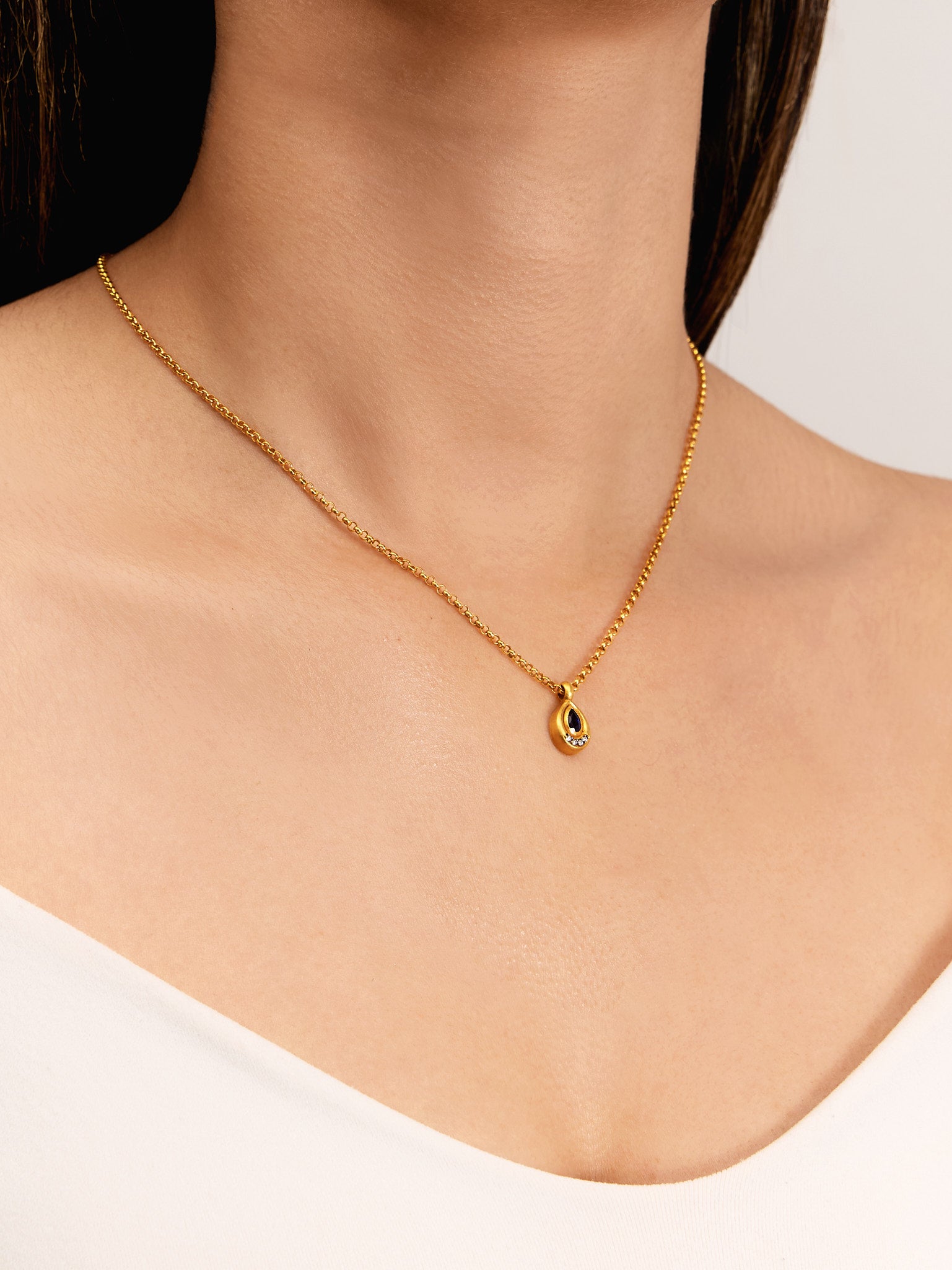 5.49 Gr. Saphyros Ruby Pırlanta Kolye