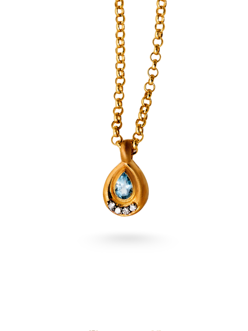 5.67 Gr. Saphyros Sapphire Pırlanta Kolye