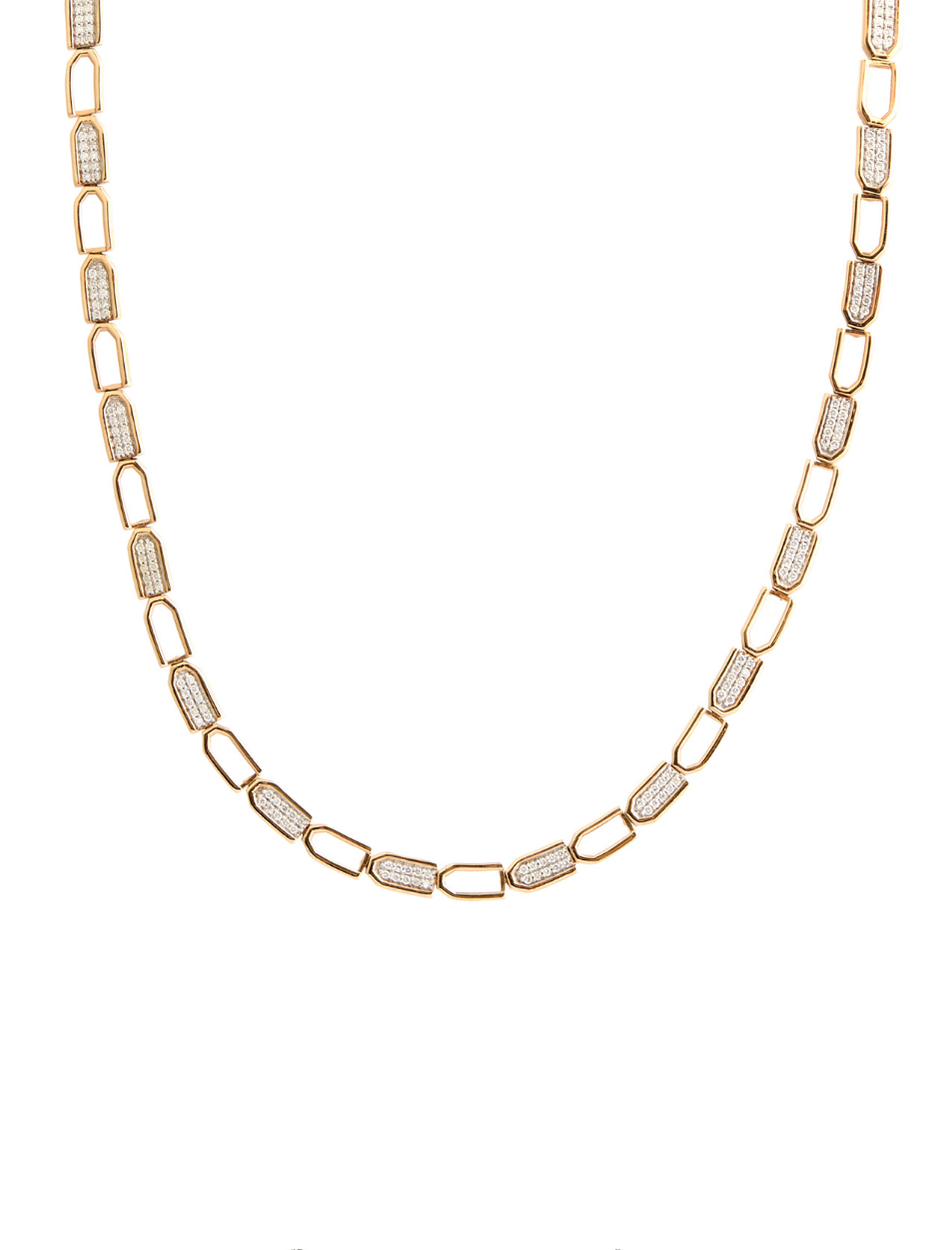 1.55 Karat Castle Chain Pırlanta Kolye