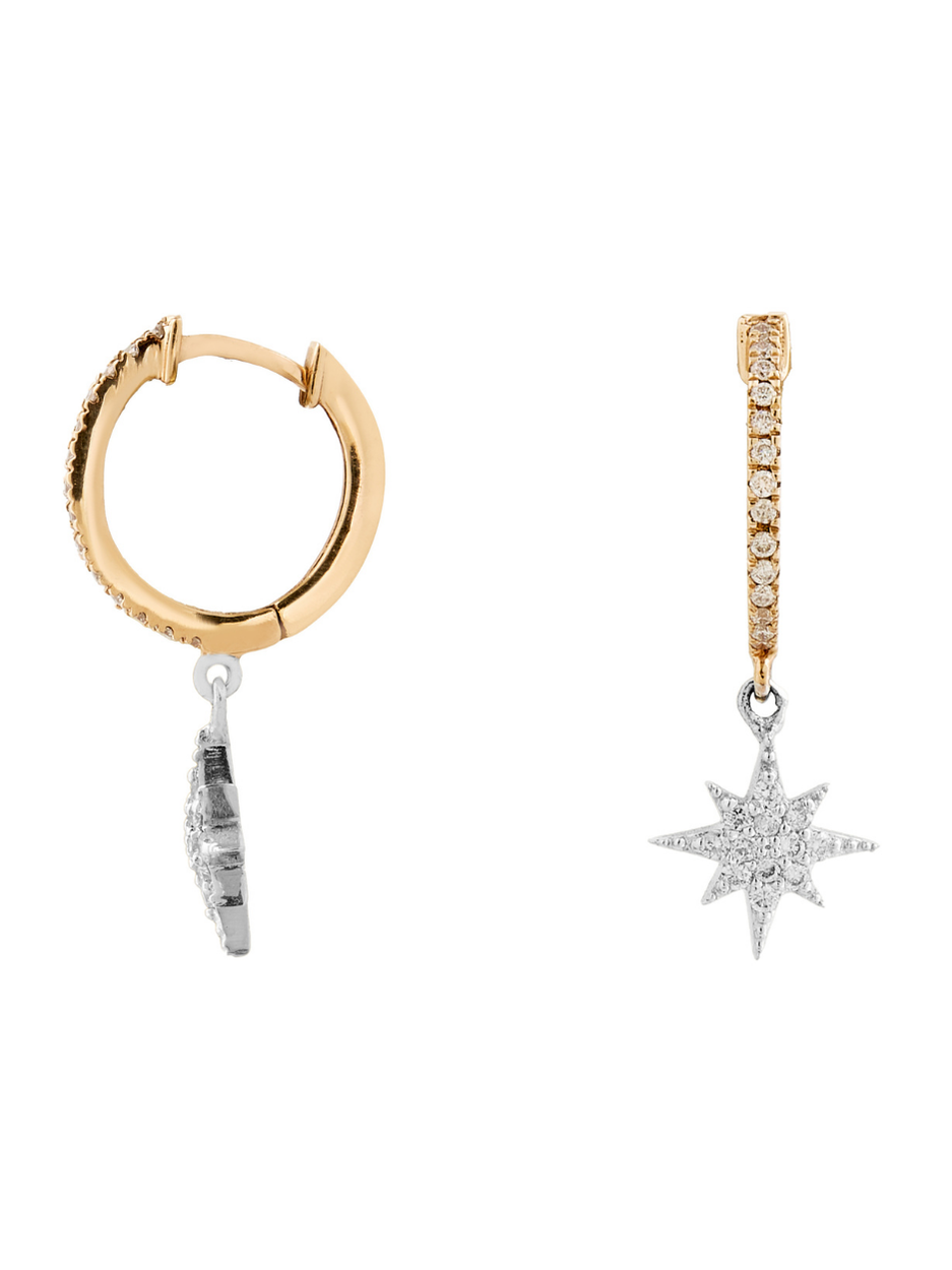 0.29 Karat North Pırlanta Drop Küpe