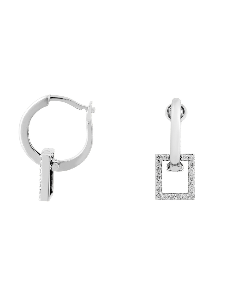 0.20 Karat Gate Pırlanta Huggie Küpe