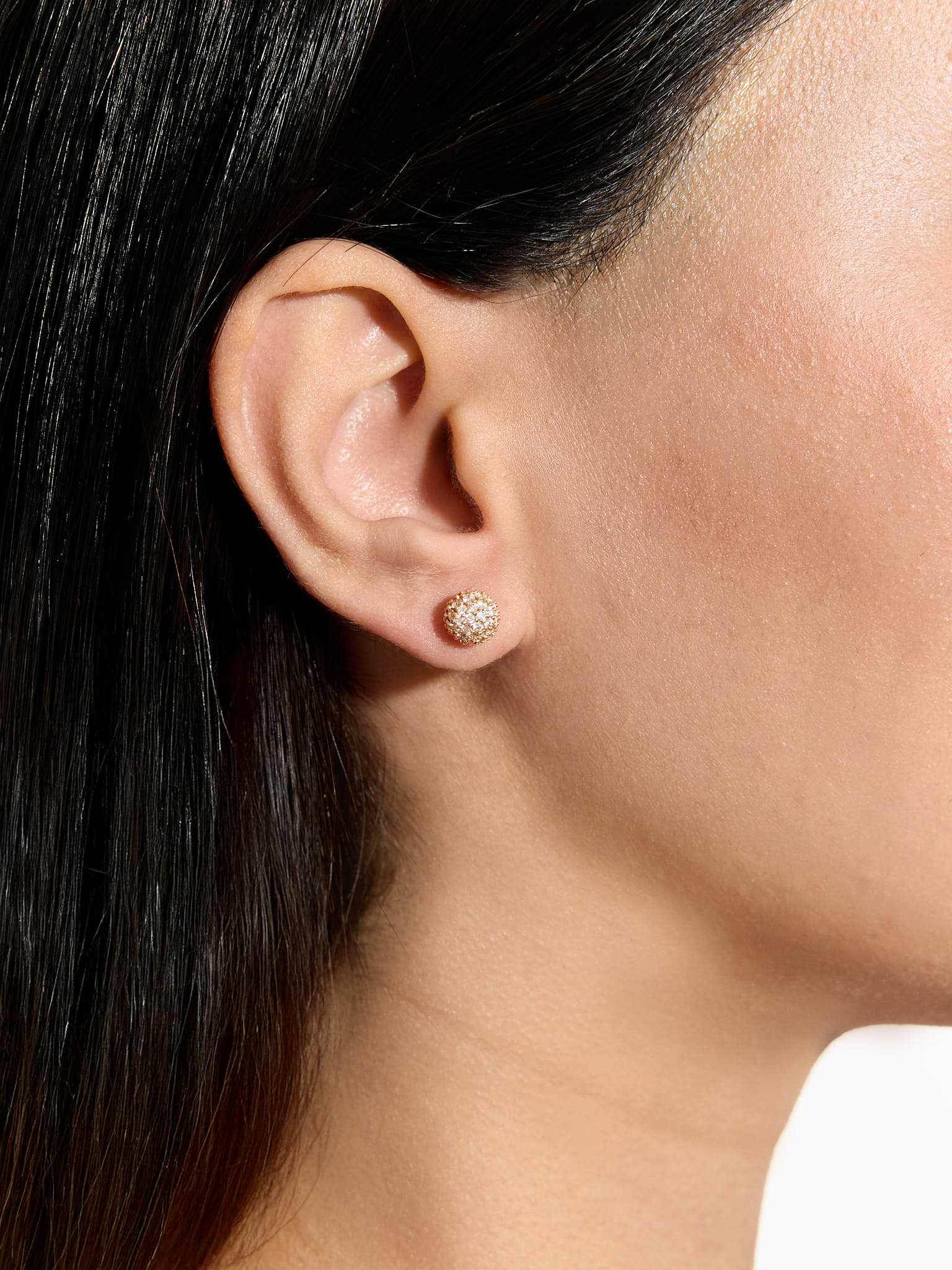 1.20 Karat Marble Pırlanta Stud Küpe