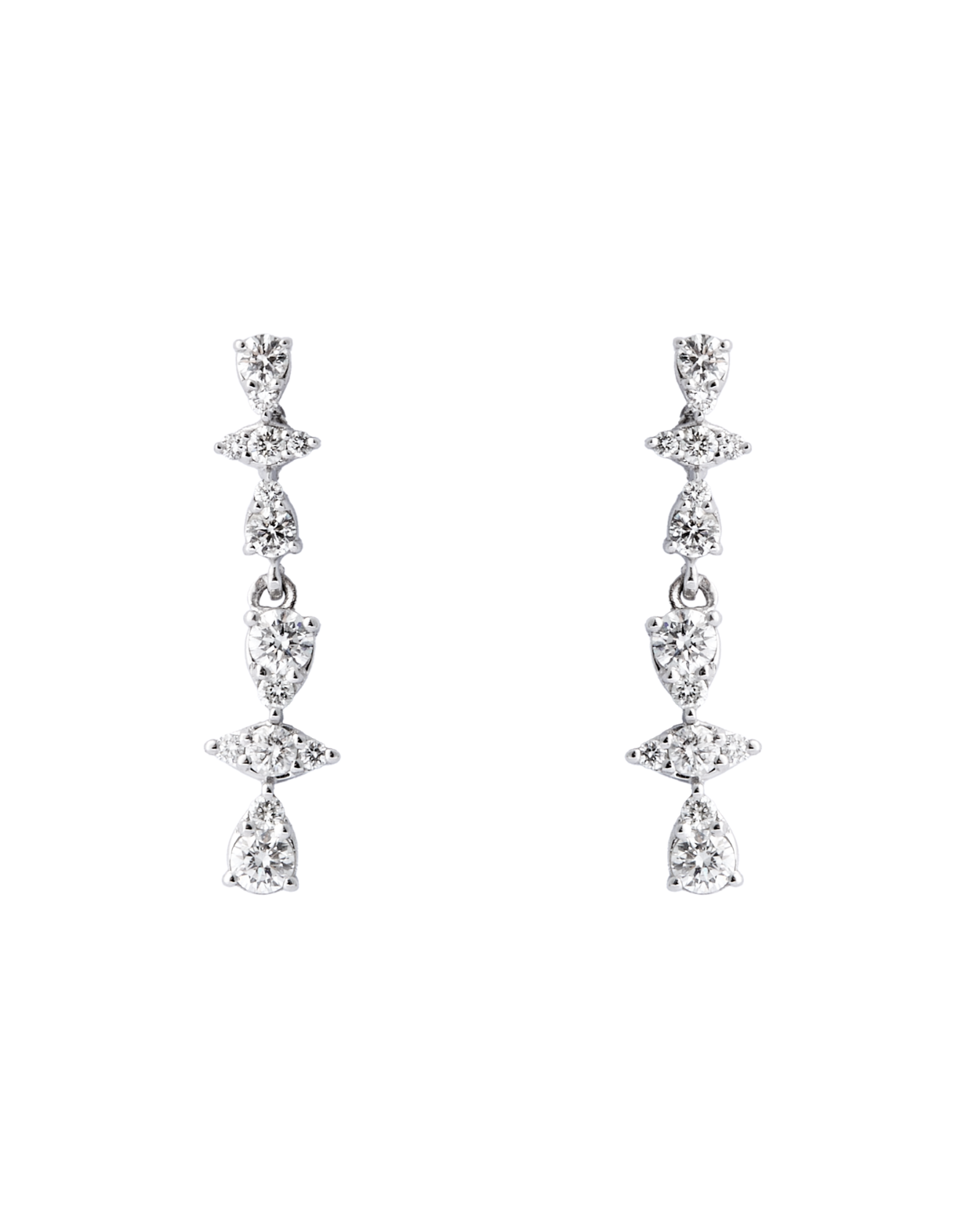 0.60 Karat Monte Pırlanta Küpe