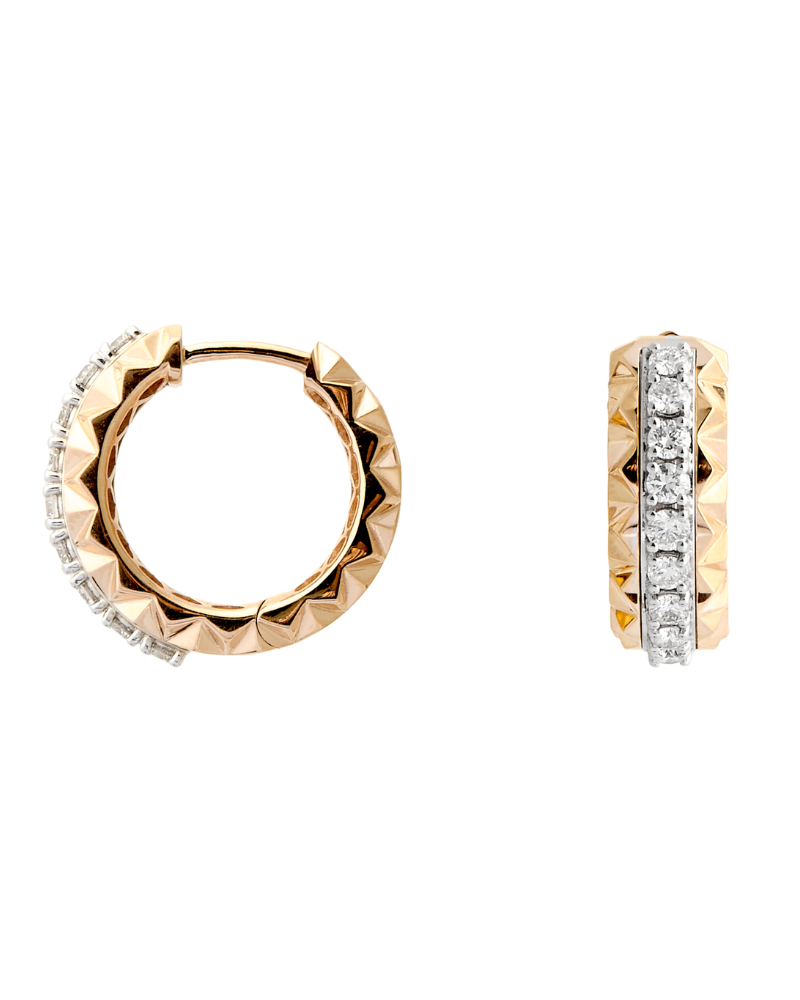 0.72 Karat Selena Pırlanta Huggie Küpe