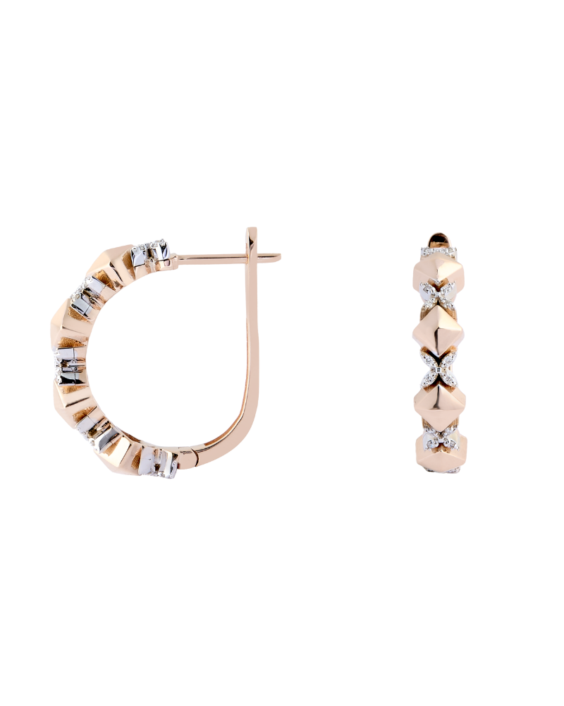 0.16 Karat Melena Pırlanta Jacket Küpe