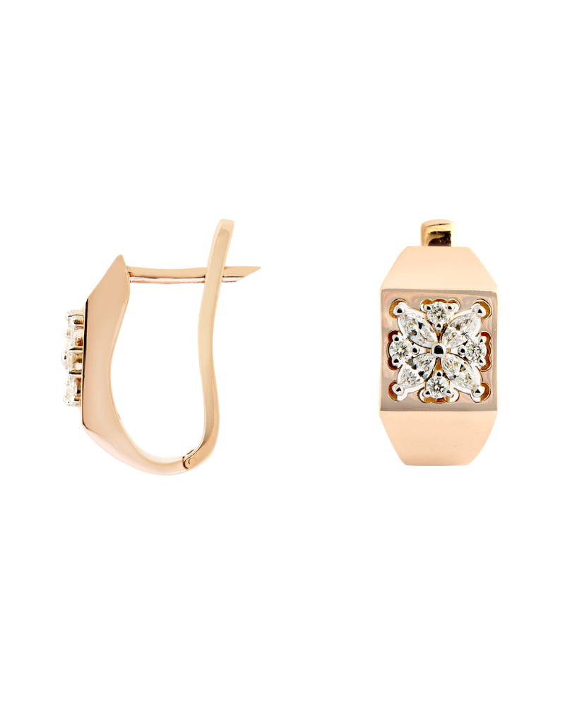 0.58 Karat Sonna Pırlanta Jacket Küpe