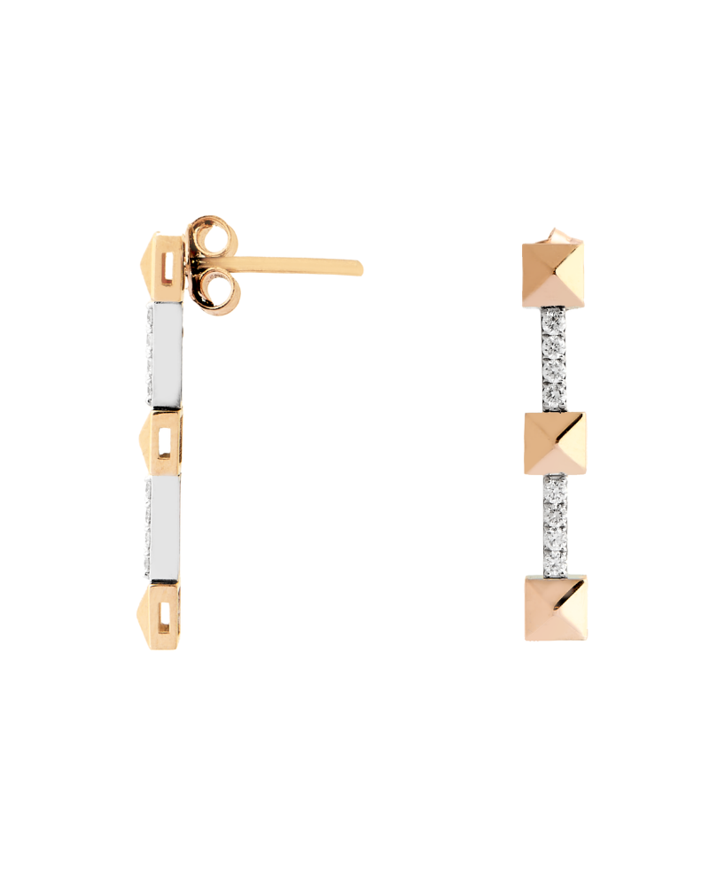 0.21 Karat Castle Pırlanta Küpe